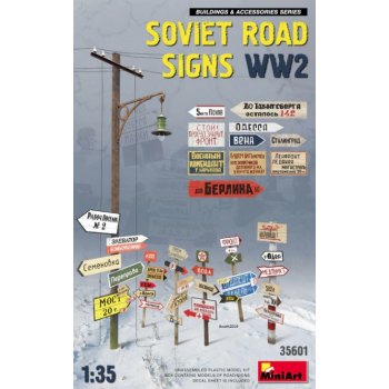 Diorama Akcesoria Soviet Road Signs    WW II